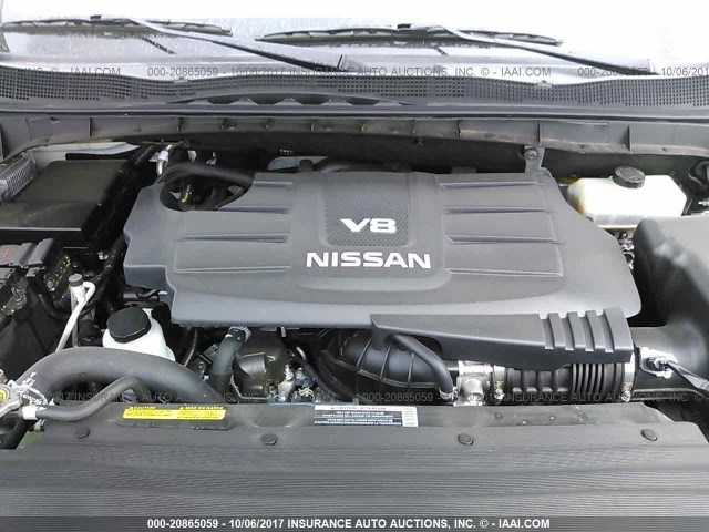 1N6AA1E51HN522448 - 2017 NISSAN TITAN SV/SL/PRO-4X/PLAT RES WHITE photo 10