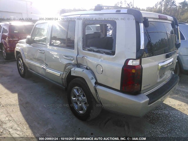 1J8HH58P27C624281 - 2007 JEEP COMMANDER LIMITED GRAY photo 3