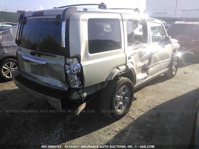 1J8HH58P27C624281 - 2007 JEEP COMMANDER LIMITED GRAY photo 4