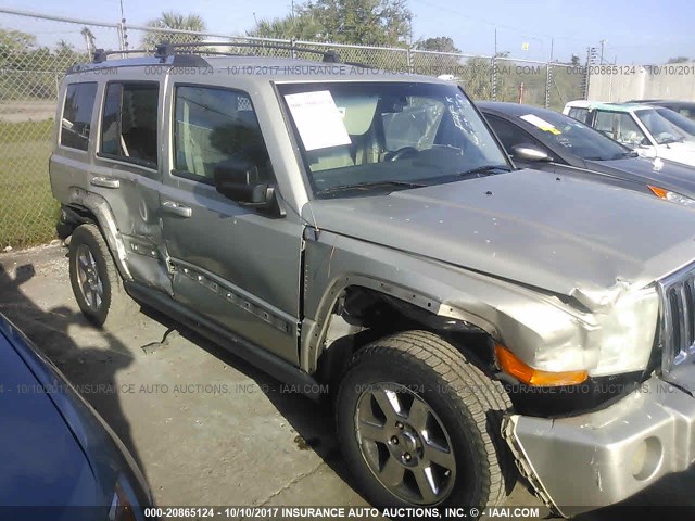 1J8HH58P27C624281 - 2007 JEEP COMMANDER LIMITED GRAY photo 6