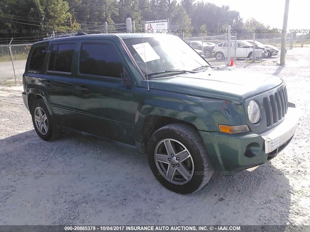 1J8FF48W68D541267 - 2008 JEEP PATRIOT LIMITED GREEN photo 1