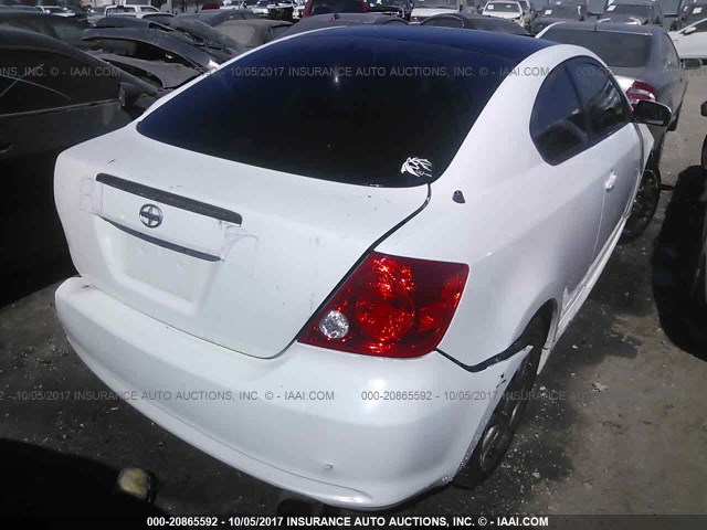 JTKDE177X70215321 - 2007 TOYOTA SCION TC 白色 照片 4