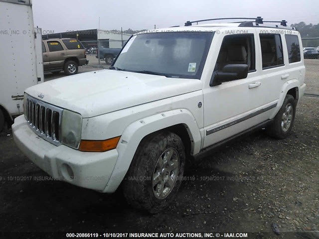 1J8HH58207C530971 - 2007 JEEP COMMANDER LIMITED WHITE photo 2