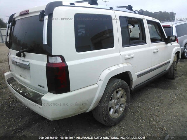 1J8HH58207C530971 - 2007 JEEP COMMANDER LIMITED WHITE photo 4