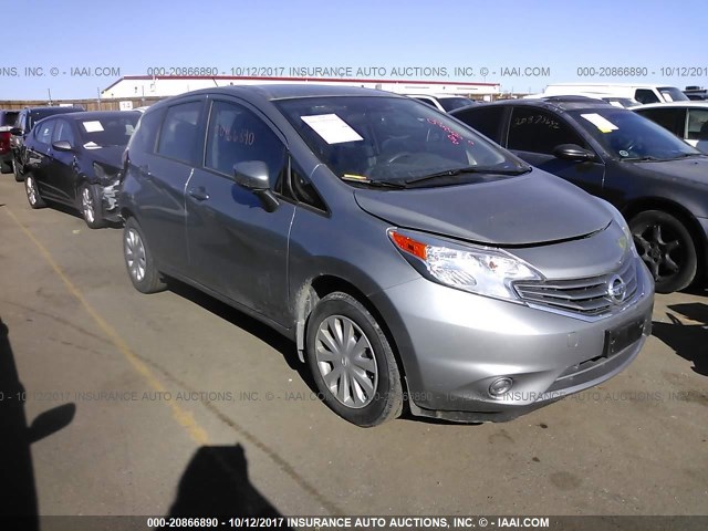 3N1CE2CP0FL362590 - 2015 NISSAN VERSA NOTE S/S PLUS/SV/SL/SR GRAY photo 1