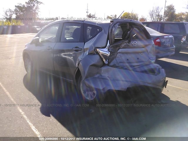 3N1CE2CP0FL362590 - 2015 NISSAN VERSA NOTE S/S PLUS/SV/SL/SR GRAY photo 3
