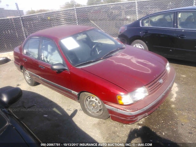 JT2EL43AXN0194898 - 1992 TOYOTA TERCEL DELUXE RED photo 1