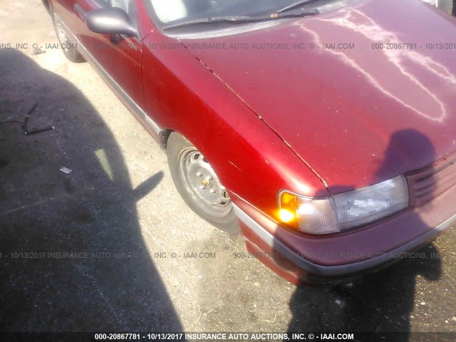 JT2EL43AXN0194898 - 1992 TOYOTA TERCEL DELUXE RED photo 6