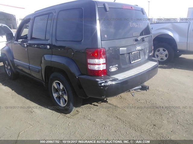 1J8GN28K68W232220 - 2008 JEEP LIBERTY SPORT BLACK photo 6