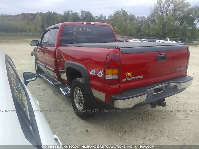 1GCGK29U32Z231743 - 2002 CHEVROLET SILVERADO K2500 RED photo 3