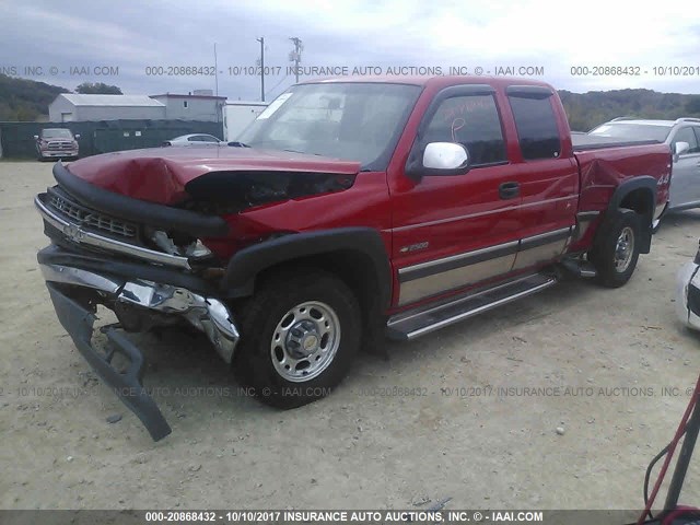 1GCGK29U32Z231743 - 2002 CHEVROLET SILVERADO K2500 RED photo 6