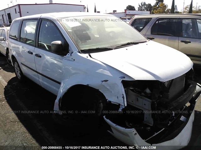 2C4RDGBG0FR576135 - 2015 DODGE GRAND CARAVAN SE WHITE photo 1