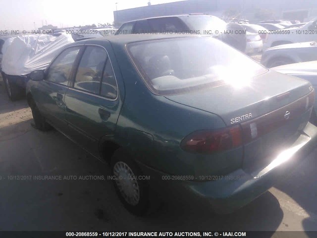 3N1AB41D6VL015803 - 1997 NISSAN SENTRA XE/GXE GREEN photo 3