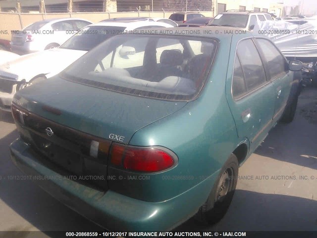 3N1AB41D6VL015803 - 1997 NISSAN SENTRA XE/GXE GREEN photo 4