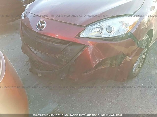 JM1CW2BL3F0184244 - 2015 MAZDA 5 SPORT MAROON photo 6