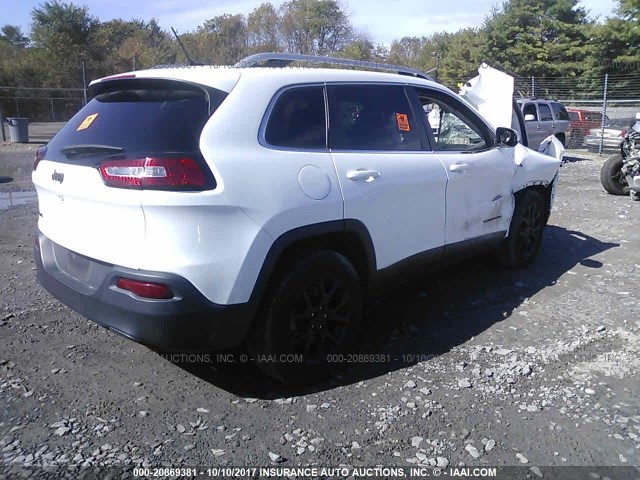 1C4PJMCB6FW623189 - 2015 JEEP CHEROKEE LATITUDE WHITE photo 4