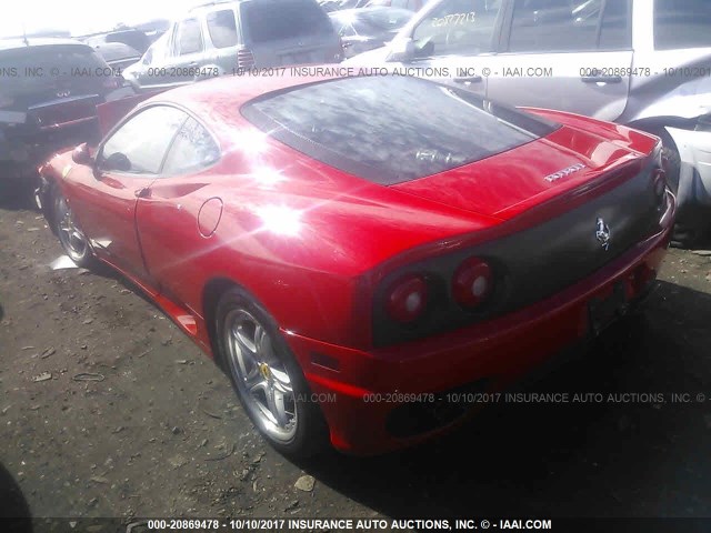 ZFFYU51A130132685 - 2003 FERRARI 360 MODENA/MODENA F1 RED photo 3