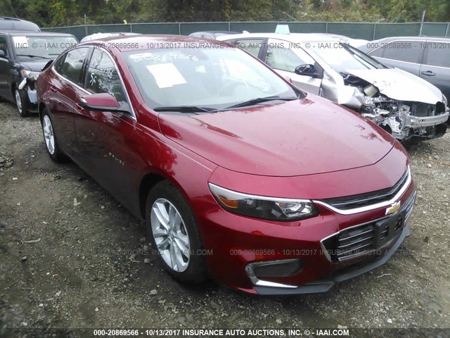 1G1ZE5ST4GF225910 - 2016 CHEVROLET MALIBU LT RED photo 1