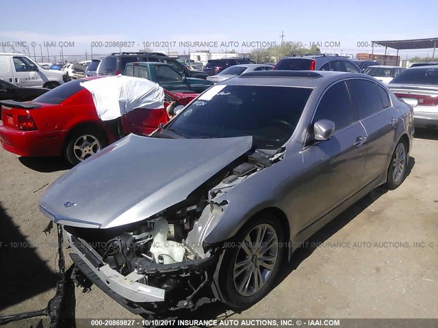 KMHGC4DD2CU207136 - 2012 HYUNDAI GENESIS 3.8L SILVER photo 2