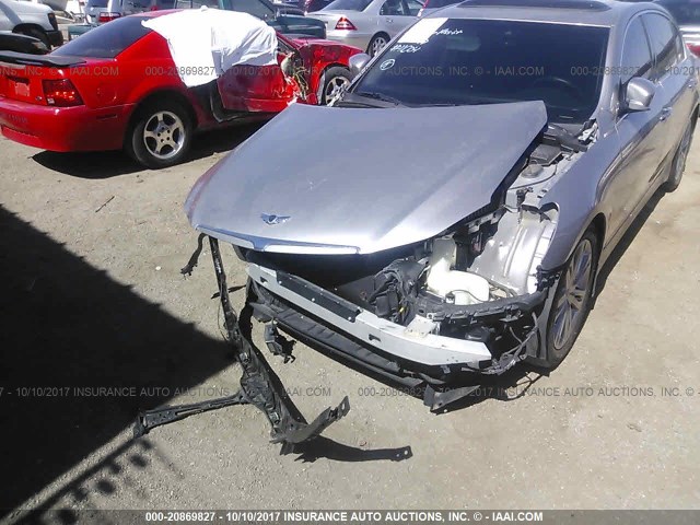 KMHGC4DD2CU207136 - 2012 HYUNDAI GENESIS 3.8L SILVER photo 6