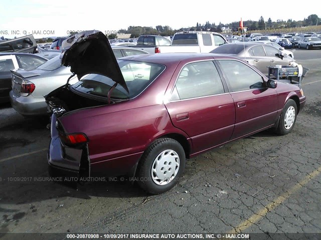 JT2BG22K0V0082889 - 1997 TOYOTA CAMRY LE/XLE BURGUNDY photo 4