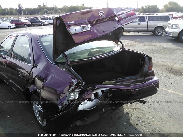 JT2BG22K0V0082889 - 1997 TOYOTA CAMRY LE/XLE BURGUNDY photo 6