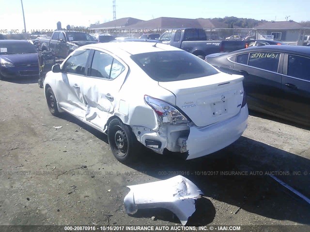 3N1CN7AP5EL847712 - 2014 NISSAN VERSA S/S PLUS/SV/SL SILVER photo 3