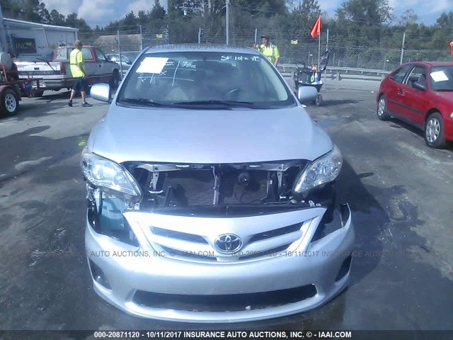 2T1BU4EEXBC714428 - 2011 TOYOTA COROLLA S/LE GRAY photo 6