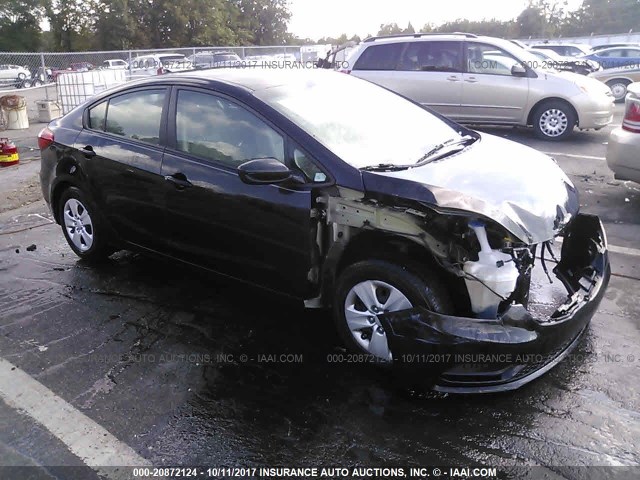 KNAFK4A67F5376668 - 2015 KIA FORTE LX BLACK photo 1