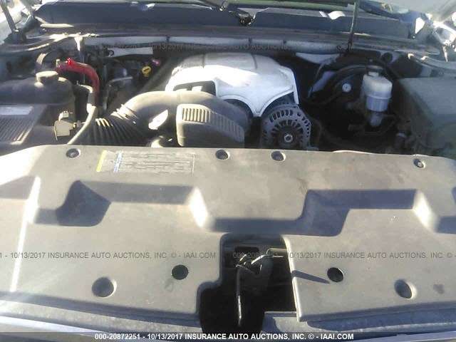 3GCEK23C79G108058 - 2009 CHEVROLET SILVERADO K1500 LT WHITE photo 10