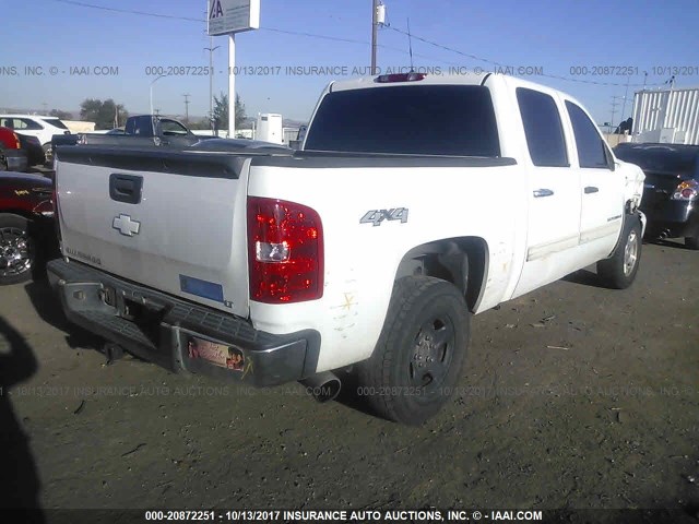 3GCEK23C79G108058 - 2009 CHEVROLET SILVERADO K1500 LT WHITE photo 4