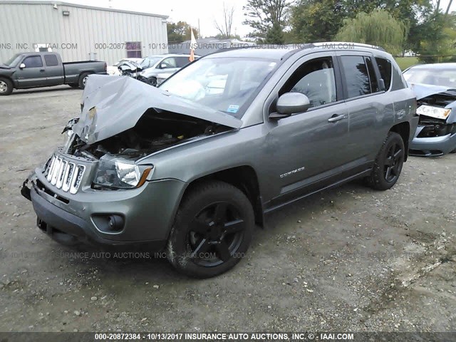 1C4NJDEB0ED528853 - 2014 JEEP COMPASS LATITUDE 灰色 照片 2