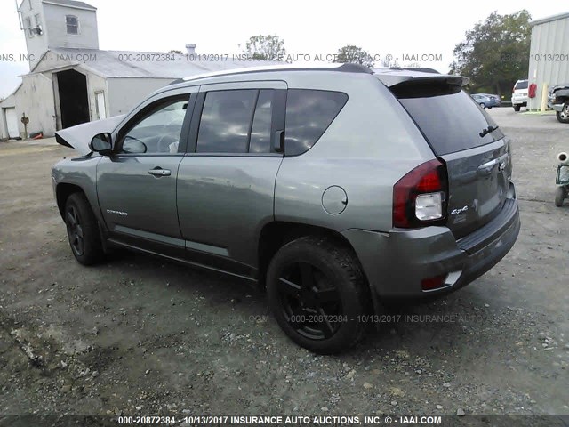 1C4NJDEB0ED528853 - 2014 JEEP COMPASS LATITUDE 灰色 照片 3
