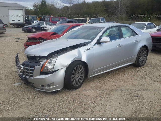 1G6DJ5E36D0153800 - 2013 CADILLAC CTS PERFORMANCE COLLECTION SILVER photo 2