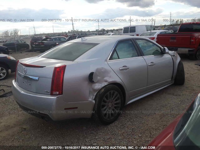 1G6DJ5E36D0153800 - 2013 CADILLAC CTS PERFORMANCE COLLECTION SILVER photo 4