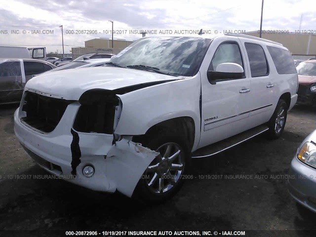 1GKS2MEF6BR369780 - 2011 GMC YUKON XL DENALI WHITE photo 2