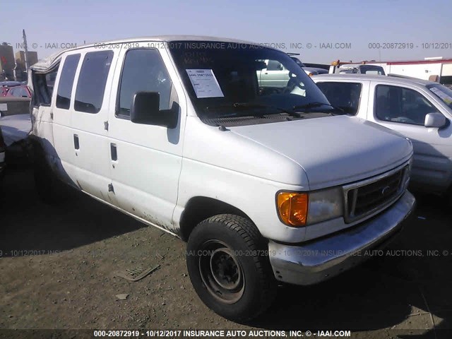 1FMNE11WX7DB13212 - 2007 FORD ECONOLINE E150 WAGON WHITE photo 1