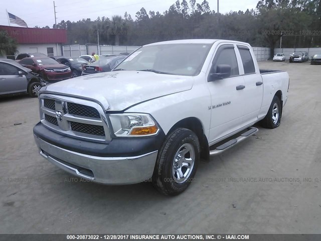 1C6RD6FK3CS117918 - 2012 DODGE RAM 1500 ST WHITE photo 2