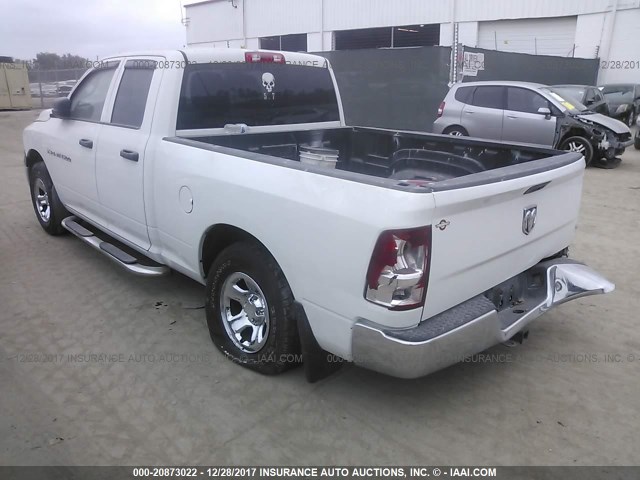 1C6RD6FK3CS117918 - 2012 DODGE RAM 1500 ST WHITE photo 3