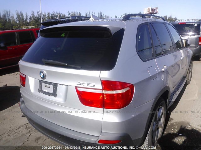 5UXFF035X9LJ97141 - 2009 BMW X5 XDRIVE35D SILVER photo 4