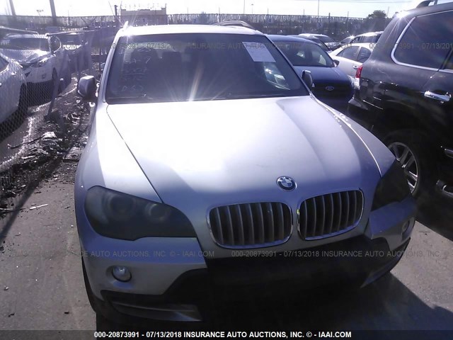 5UXFF035X9LJ97141 - 2009 BMW X5 XDRIVE35D SILVER photo 6