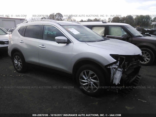 5N1AT2MV0FC780212 - 2015 NISSAN ROGUE S/SL/SV SILVER photo 1