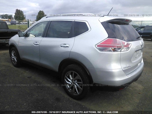 5N1AT2MV0FC780212 - 2015 NISSAN ROGUE S/SL/SV SILVER photo 3