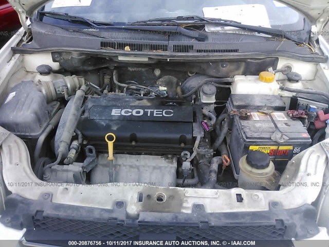 KL1TD56E19B679609 - 2009 CHEVROLET AVEO LS/LT 白色 照片 10