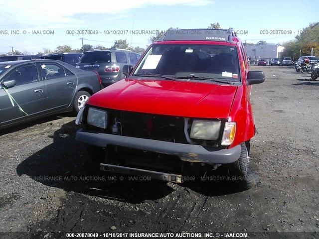 5N1ED28YXYC538968 - 2000 NISSAN XTERRA XE/SE RED photo 6