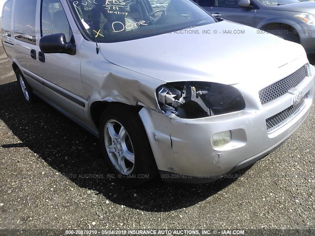 1GNDV23127D141620 - 2007 CHEVROLET UPLANDER LS SILVER photo 6