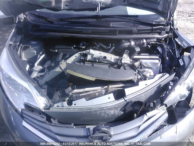 3N1CE2CPXEL377970 - 2014 NISSAN VERSA NOTE S/S PLUS/SV/SL SILVER photo 10