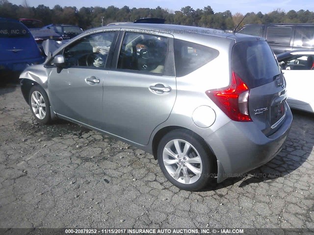 3N1CE2CPXEL377970 - 2014 NISSAN VERSA NOTE S/S PLUS/SV/SL SILVER photo 3