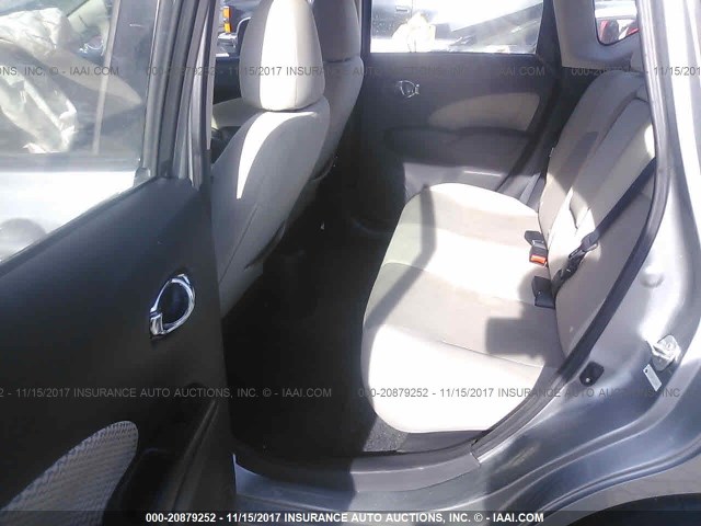 3N1CE2CPXEL377970 - 2014 NISSAN VERSA NOTE S/S PLUS/SV/SL SILVER photo 8