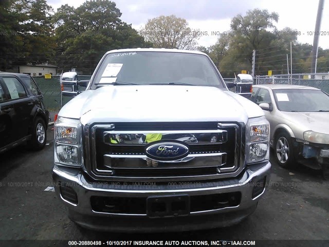 1FT7W2B66BEC68549 - 2011 FORD F250 SUPER DUTY WHITE photo 6